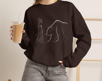 Pull Lottie et l'Ours | Sweat-shirt Yellowjackets | T-shirt Reine des Bois | Sweat-shirt Horreur Sauvage | Pull Folk Horror