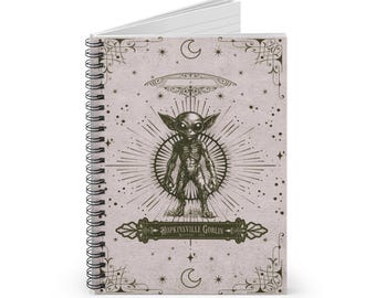 Hopkinsville Goblin Notizbuch | Kelly Kentucky Cryptid Journal | Außerirdische Folklore | Paranormal Wesen | Himmlische Volkskunst Spiralblock