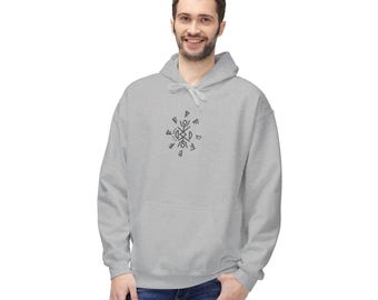From TV Show Talisman Hoodie | Wilderness Symbol Hoodie | Minimalist Horror Graphic | Mystery Series Fan Apparel