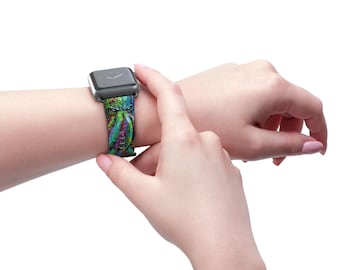 Neon Octopus Apple Watch Band | Psychedelic Tentacle Watch Strap | Colorful Ocean Art Band | Kraken Inspired Watch Band