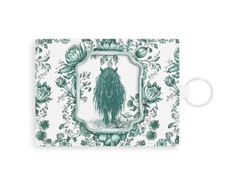 Blauwgroene Delftse Kelpie Portemonnee Sleutelhanger | Cryptid-kaarthouder van imitatieleer | Schots folklorecadeau | Mythische portemonnee voor waterpaard