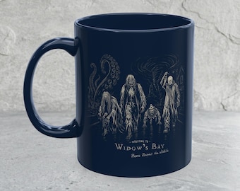 Widow's Bay Villain Mug | Sea Hag Richard Warren Willy the Killer Clown Boogeyman | Horror Monster Coffee Mug | Respect the Wildlife Gift