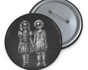 From TV Show Pin | Anghkooey Children Fan Art | Ghoulish Children Badge | Horror TV Series Button | Creepy TV Fan Gift