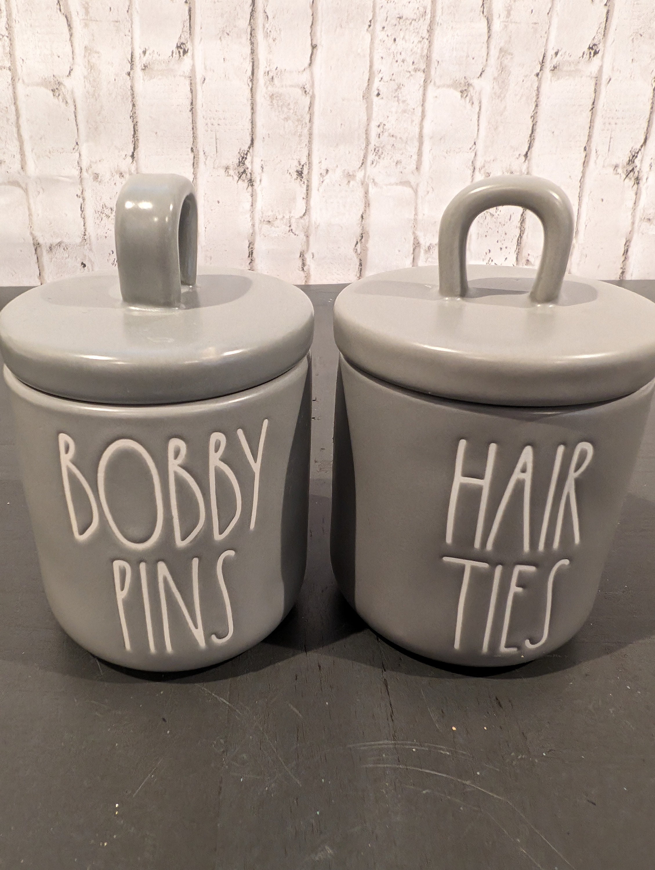 Rae Dunn Bobby Pin Hair Ties Ceramic Jars - Etsy