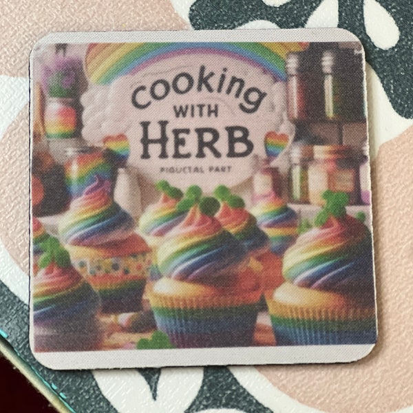 coasters cooking with Herb four pack