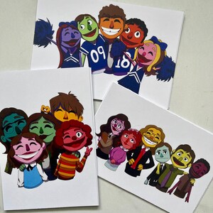 ハチェットフィールド・パペットのグループ写真ミニプリント