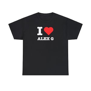 I Love Alex G T-shirt, I Heart Band Tee