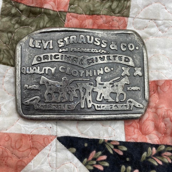 Levi Strauss Jeans and Denim Vintage Belt Buckle - image 1