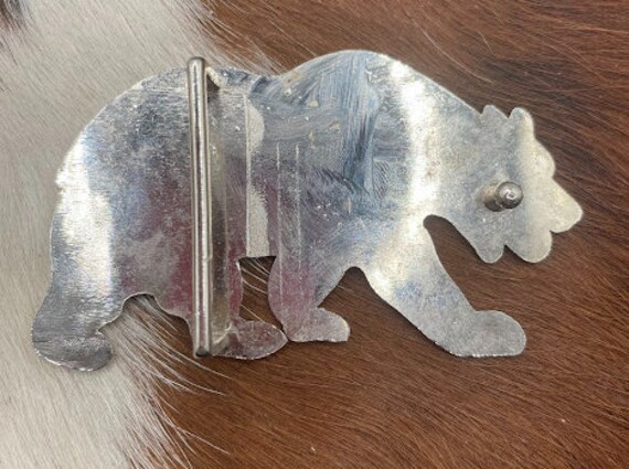 California Grizzly Bear Belt Buckle - image 2