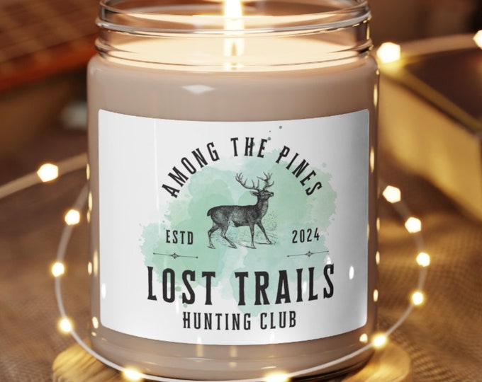 Among the Pines: Lost Trails Hunting Club, 9oz Soy Candle