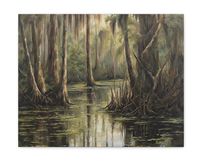 Cypress Swamp Canvas Gallery Wrap: Fine Art Prints Inspired by the Gulf Coast