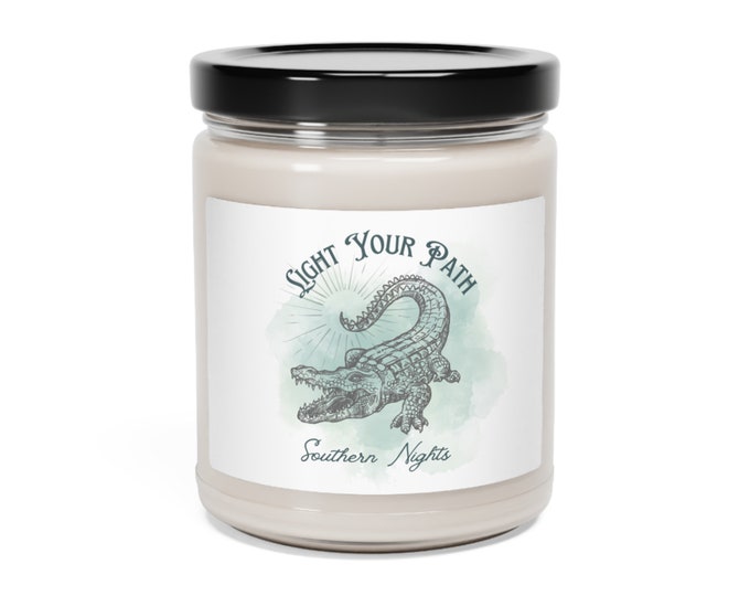 Light Your Path Candle: Embrace the Warmth of Southern Nights, Scented Soy Candle, 9oz