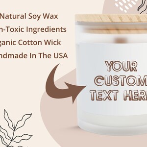 Custom Candle, Blank Label Candle, Personalize Gift, Personalized Candle, Gift for Her, Private Label Candle, Best Friend Gift, Funny Candle