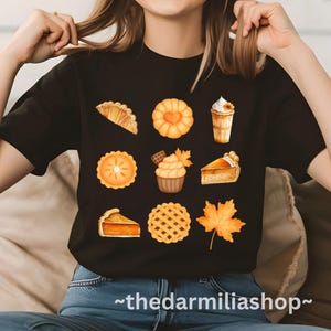Comfort Colors Pumpkin Pie T-Shirt, Thanksgiving Tshirt, Fall T-shirt, Thanksgiving Tshirt for women, Fall Apparel, Women Halloween Shirt