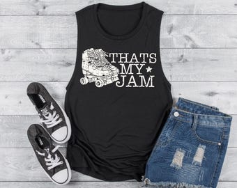 Camiseta sin mangas con divertido juego de palabras sobre Roller Derby