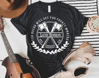 Camiseta divertida con el asesino en serie Lizzie Borden