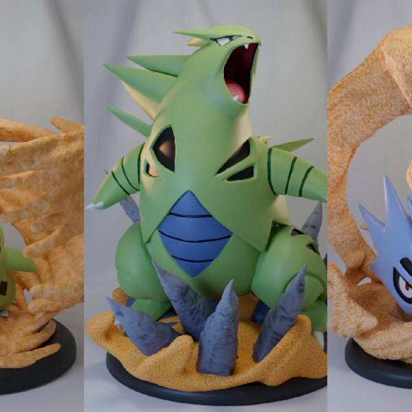 Tyranitar line Poke Crisis Miniatures