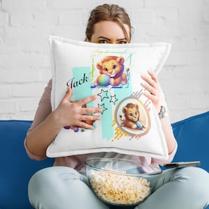 Personalized Baby and Kids Pillow, Personalized Gift with Baby Name, Baby Shower and Birthday Gift.