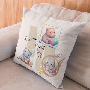 Personalized Baby and Kids Pillow, Personalized Gift with Baby Name, Baby Shower and Birthday Gift.