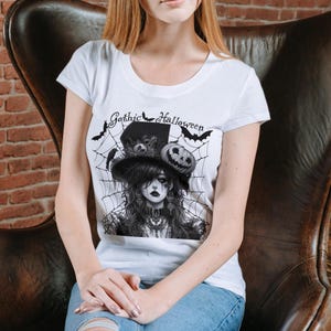 Gothic Witch Clipart Sinister Sorceress Duo Artwork.