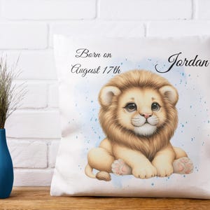Comfortable and personalized pillow for babies and children, Personalized pillow with baby&#39;s name, ideal baby shower and birthday gift.