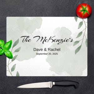 Glass Cutting Board, Heat Resistant & Stylish, Personalized Gift for Her, Gift for Cooking Enthusiasts, Kitchen Decor, Personalized Board