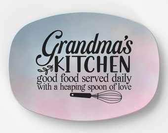 Plato de la cocina de la abuela Plato de la bisabuela Plato del día de la madre para mamá Plato para ella