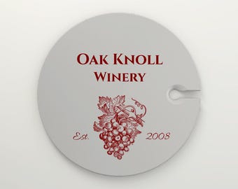 Plato de aperitivo de vino, portacopas de vino personalizado, plato de queso, entretenimiento al aire libre, regalo de vino único, ideal para viñedos y bodegas