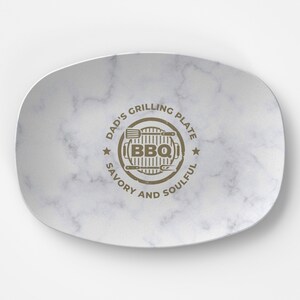 BBQ Grilling Platter Gift for Dad Plate for Father&#39;s Day Gift for Him for Birthday Gift for Grill Master Dad