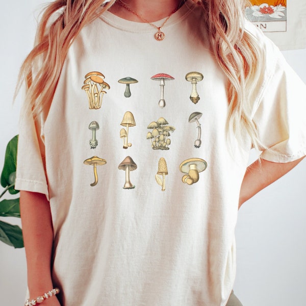Vintage Mushroom Graphic Shirt, Mushroom T-Shirt, Wildlife T-Shirt, Nature Inspired Shirt, Fungus Shirt, Unisex Ultra Cotton Tee