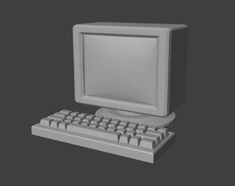 Mini PC with keyboard 3D Print STL file