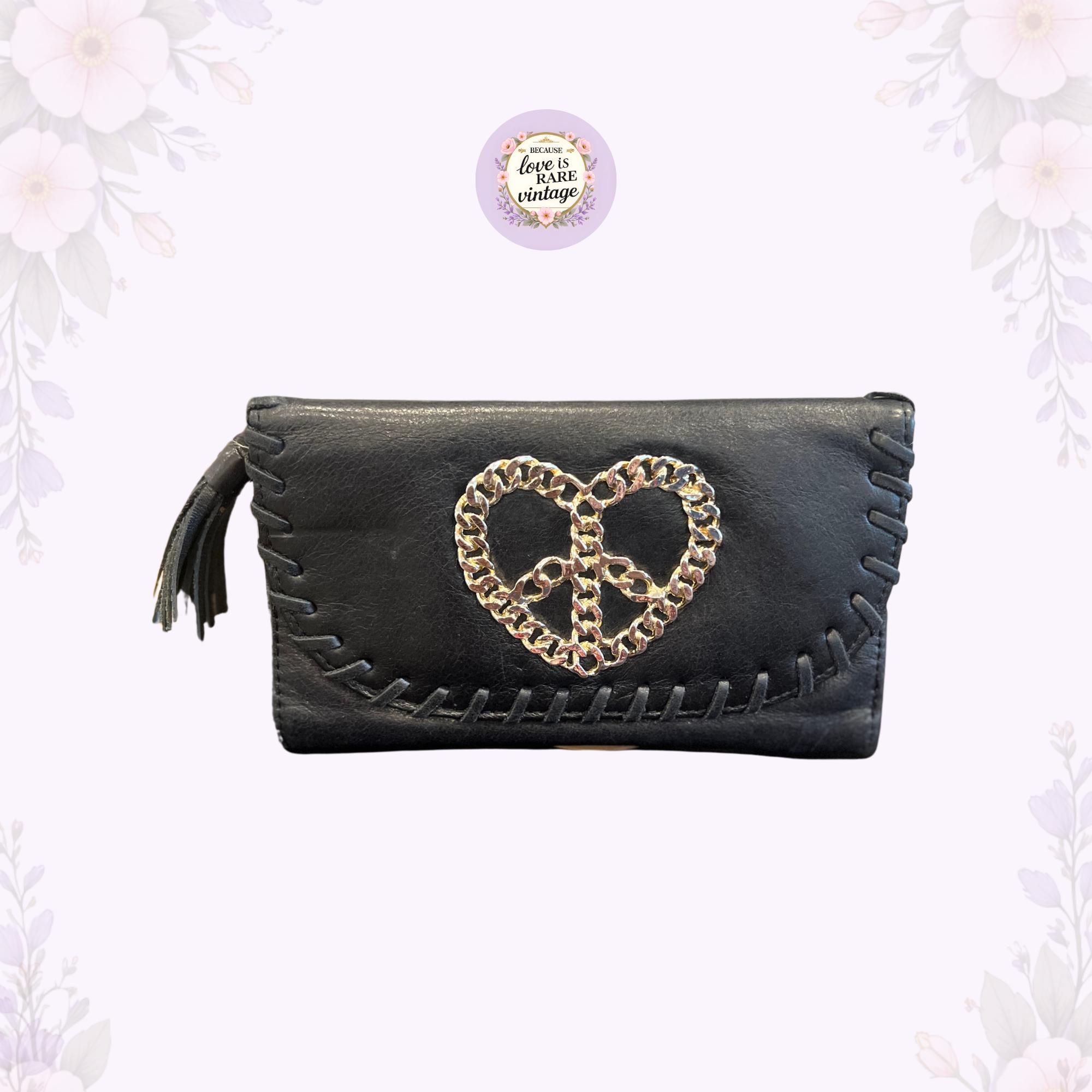 Betsey Johnson Portafogli Hallow-Queen Da Donna - Nero Trapuntato Con Borchie, Compatto