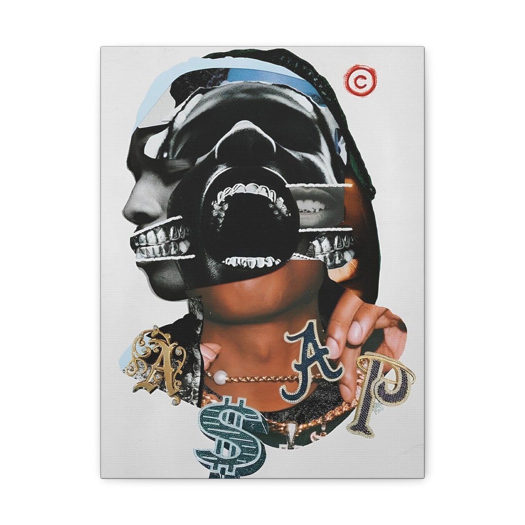 ASAP Rocky Canvas Collage Art Print Wall Decor Print Picture Ready to ...