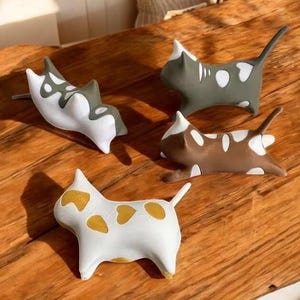 Cute Cat STL & 3MF file for 3D Printing,Articulated,Print in place,Flexi Fidget Toy,Cat Under The Blanket 3D Printing,Lazy cat 3d Print file