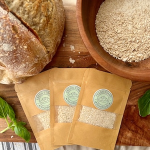 3 Pack Dehydrated Sourdough Starter with Instructions, Sourdough Starter, Fermented Live Cultures, Baking, Gifts, Homemade Bread
