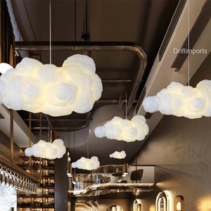 Cloud Pendant Light | Children's Room Nursery Chandelier | Indoor Decorative Pendant Light | Baby Room Hanging Lamp | Cloud Night Light