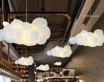 Cloud Pendant Light | Children's Room Nursery Chandelier | Indoor Decorative Pendant Light | Baby Room Hanging Lamp | Cloud Night Light