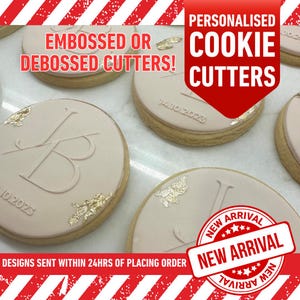 Custom Personalised Cookie Embosser | Custom Personalised Cookie Debosser | Personalised Cookie Stamp