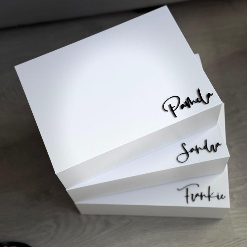 Personalized Magnetic Gift Box: Luxury Proposal Box, Bridal Party image 7