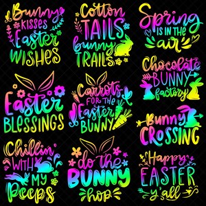 Easter Quotes Funny Bundle Svg Eps Dxf Png Digital Download Files For Cricut Sublimation Stickers Print