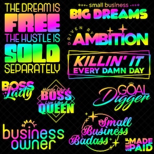 Business Entrepreneur Quotes Funny Bundle SVG PNG EPS Digital Download Print Cut Files
