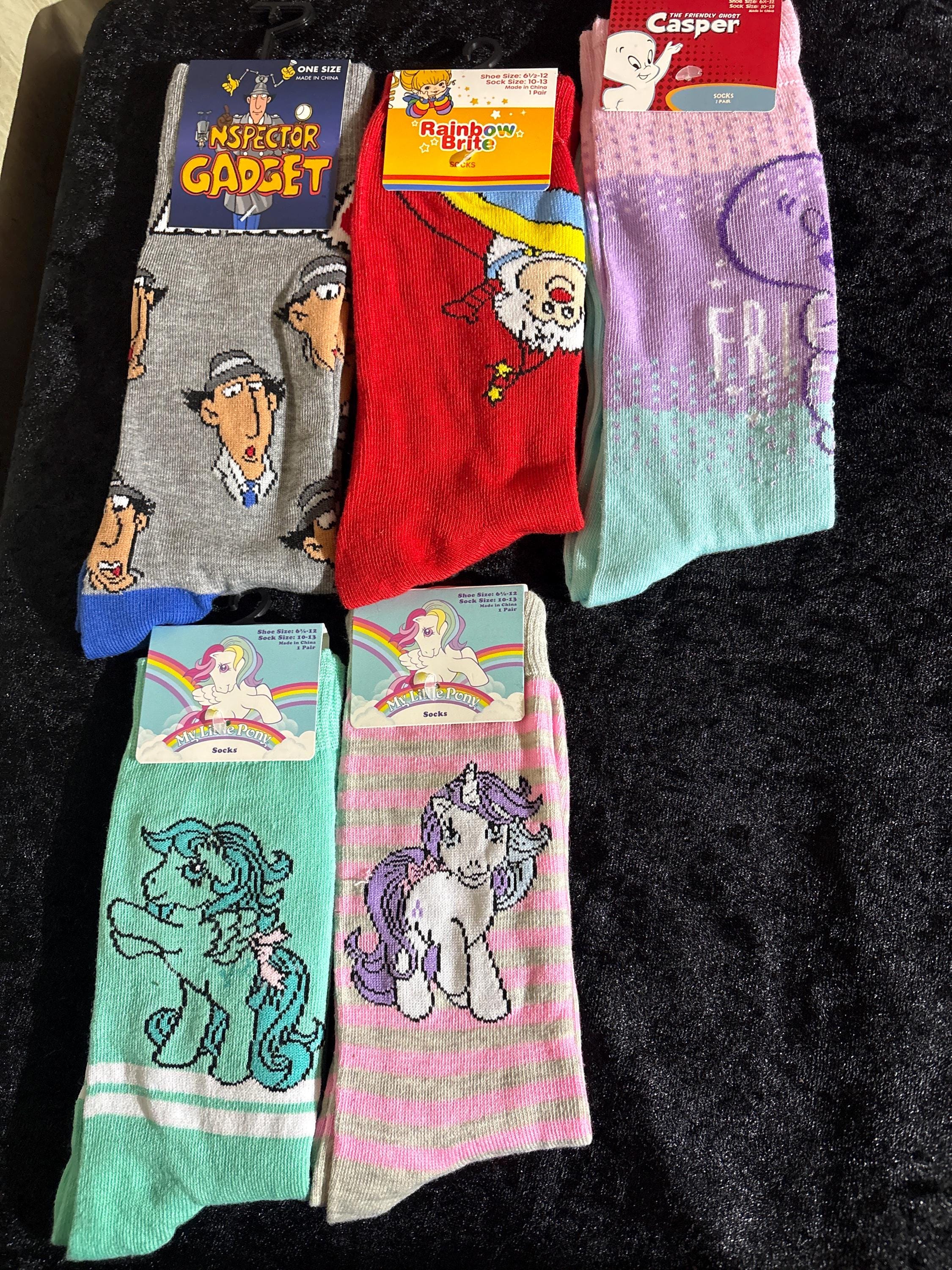 Super Cute My Little Pony Socks! 5-Pair Pack, Kids Size Medium (7.5-3.5)