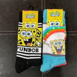 Undersea Steps: SpongeBob SquarePants Character Socks Collection( 2- pack)