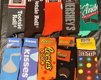 Candy Crush Socks | Sweet Treats for Chocolate Lovers' Feet | Fun & Colorful Design