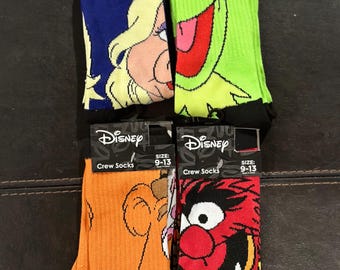 Sock Stars of The Muppets Fozzie, Animal & Miss Piggy Collection