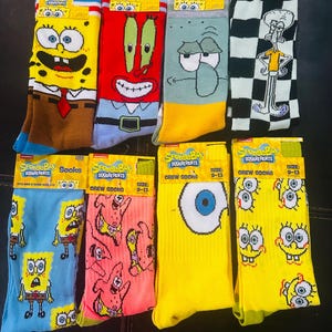 Undersea Steps: SpongeBob SquarePants Character Socks Collection