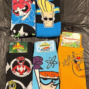90s Cartoon Classics Sock Pack: Johnny Bravo, Dexter’s Laboratory and More