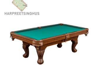 87-inch billiard table ideal for family game rooms: Protect with a cover to maintain quality. Enjoy endless games together!