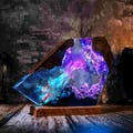 G.o.k.u vs V.e.g.e.t.a Resin ,Angel Battle Resin Lamp, Epic Energy Beam LED Crystal Diorama, Glow on Wood Base, Fantasy Desk Night product logo