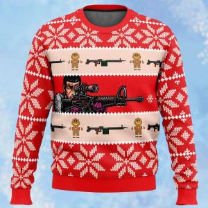Funny Sniper Ugly Christmas Sweater, Meme Sniper Sweaters, Soldier Sweater Kid, Xmas Holiday Gift